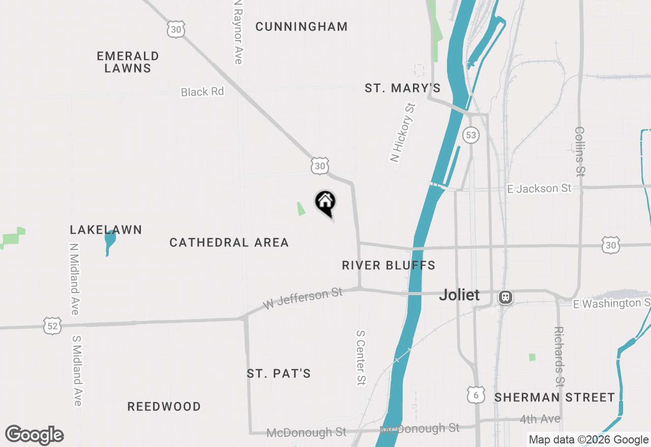 Map of 311 Nicholson Street, Joliet, IL 60435