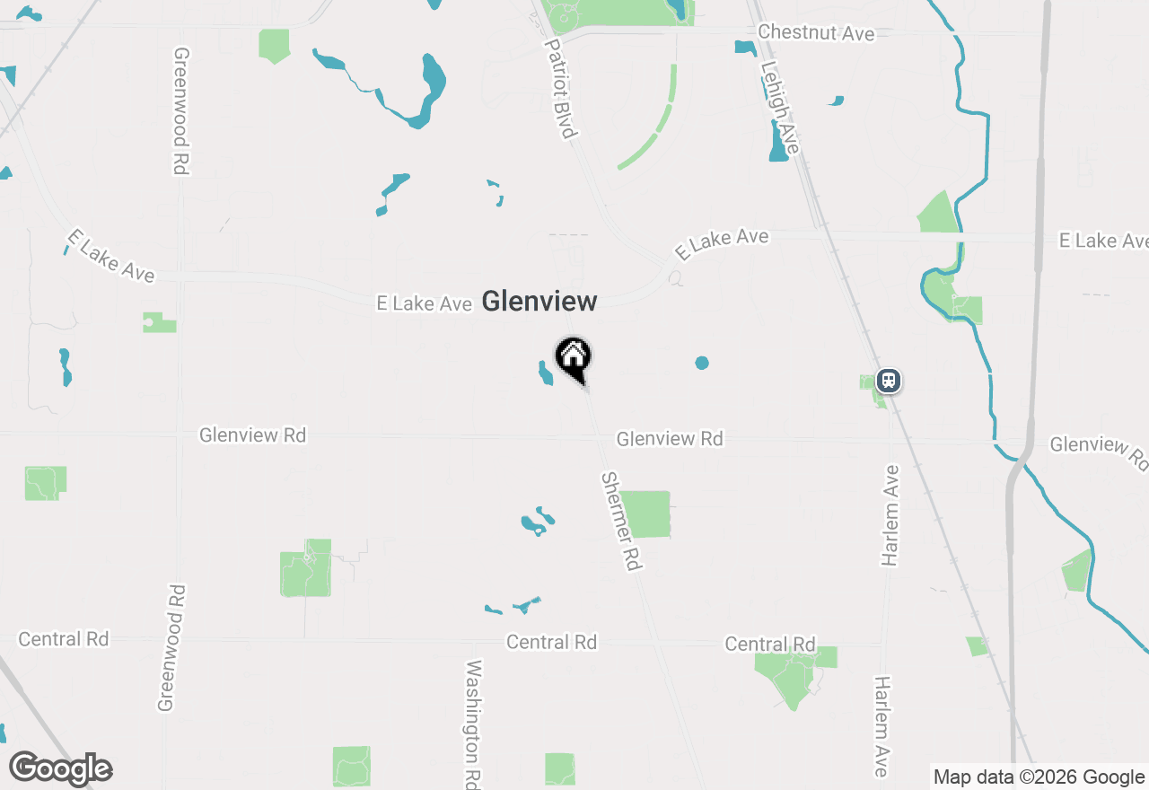 Map of 1062 Shermer Road, Glenview, IL 60025
