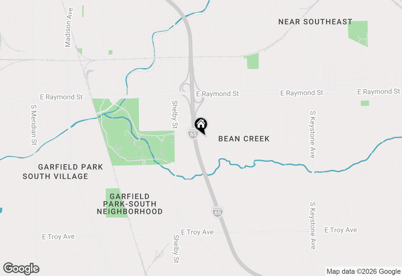 Map of 1325 Finley Avenue, Indianapolis, IN 46203