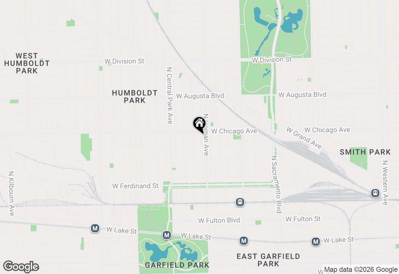 Map of 741 N Trumbull Avenue, Chicago, IL 60624