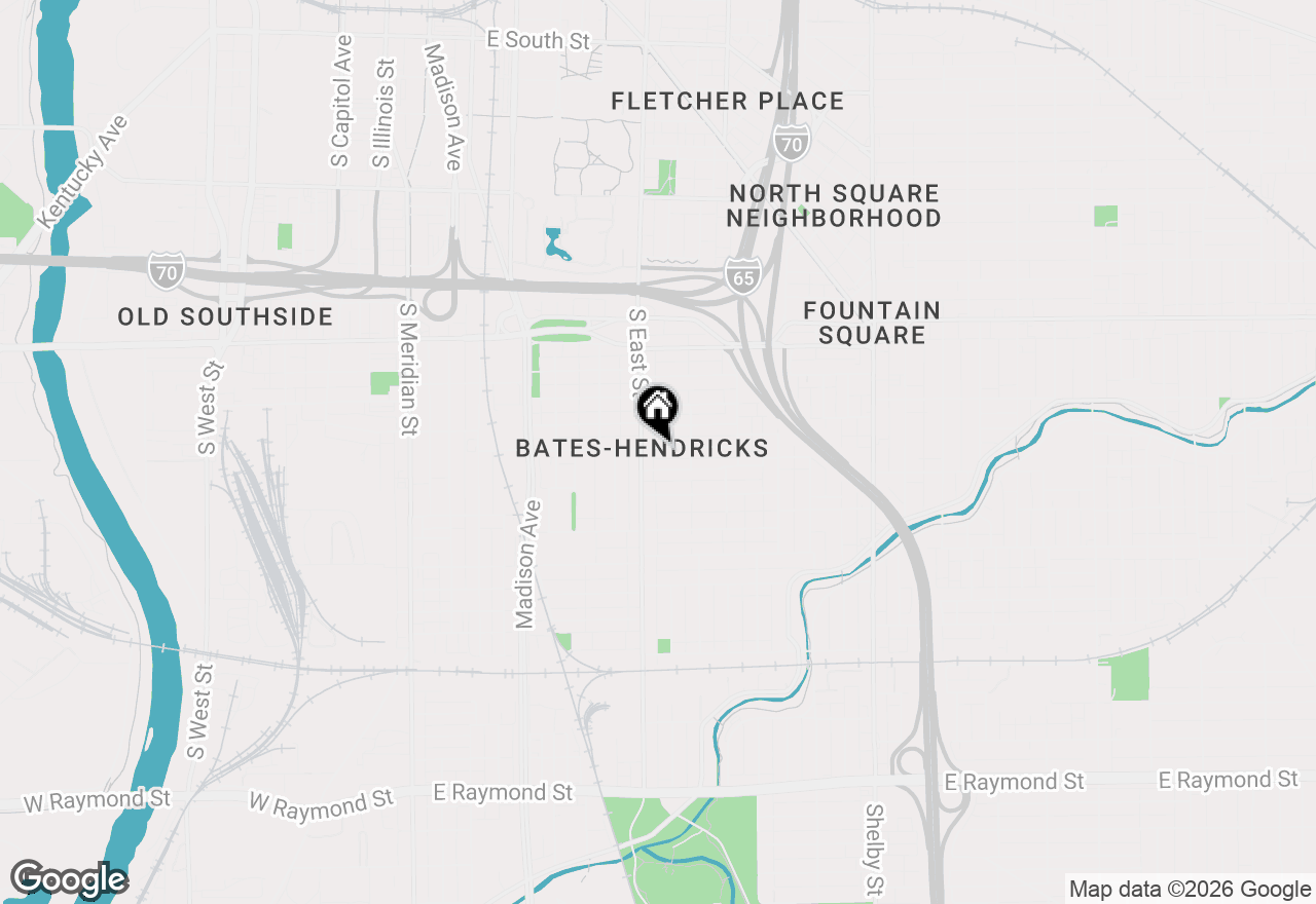 Map of 519 Terrace Avenue, Indianapolis, IN 46203