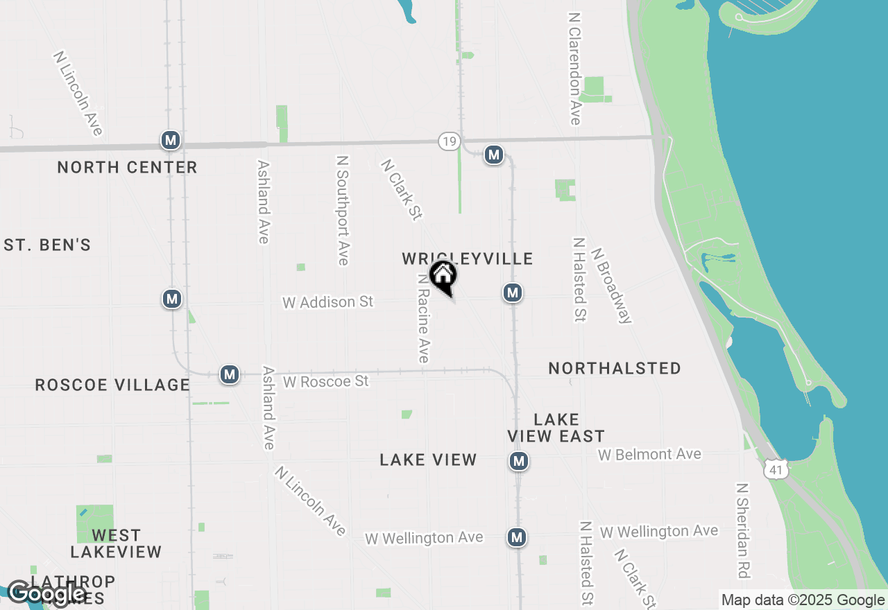 Map of 1123 W Addison Street, Chicago, IL 60613