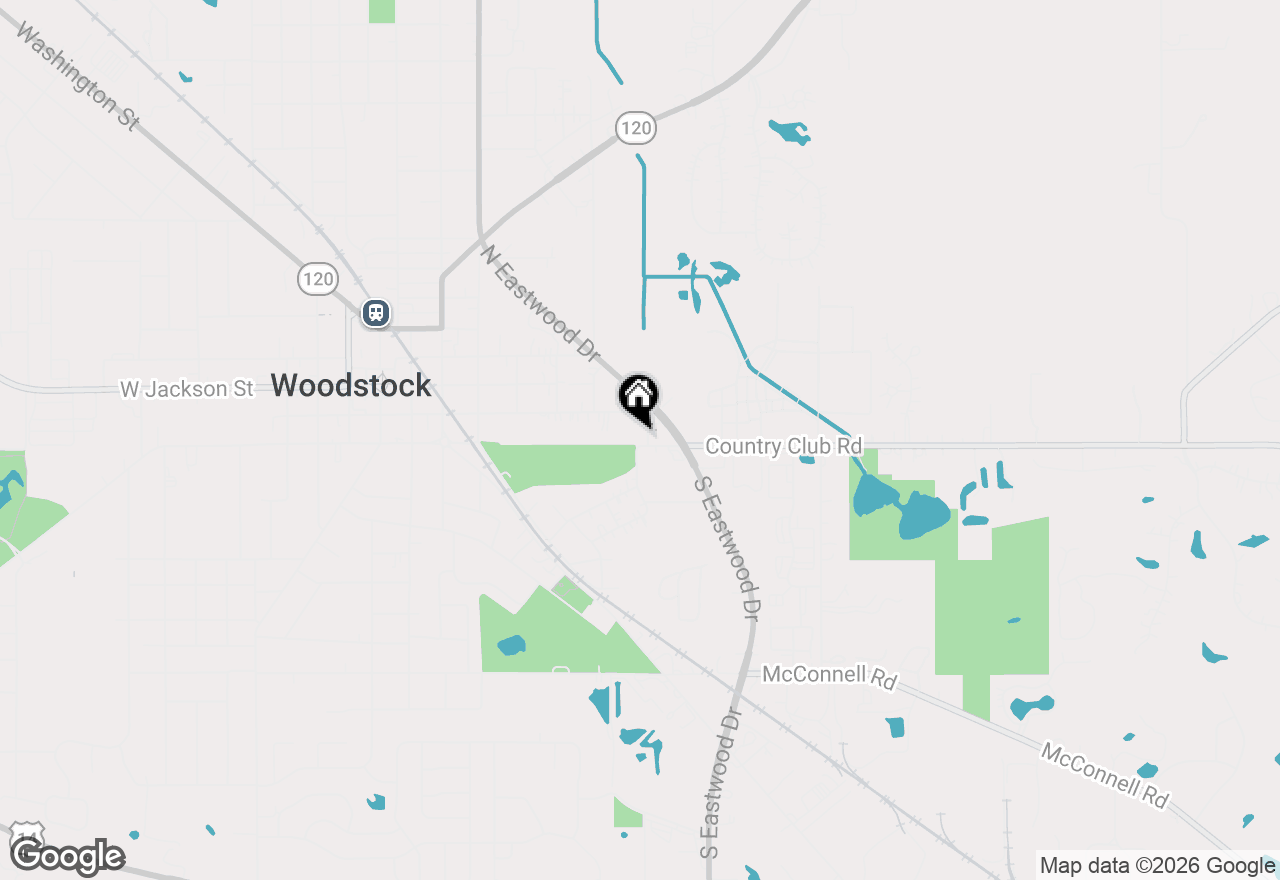 Map of 218 Fair Street, Woodstock, IL 60098
