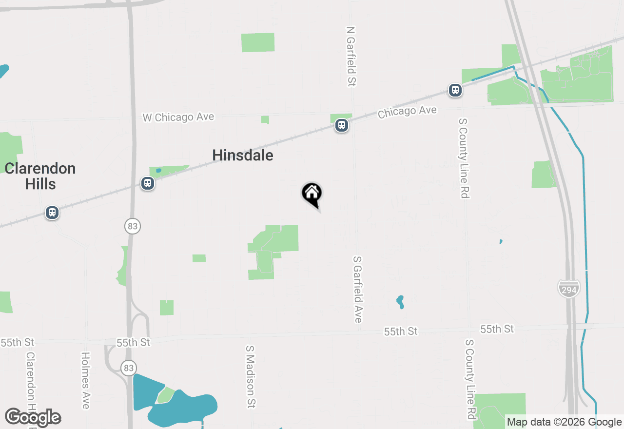 Map of 504 S Lincoln Street, Hinsdale, IL 60521