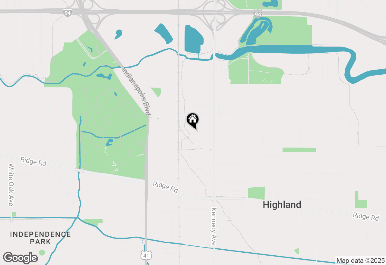 Map of 8348 Gordon Drive, Highland, IN 46322