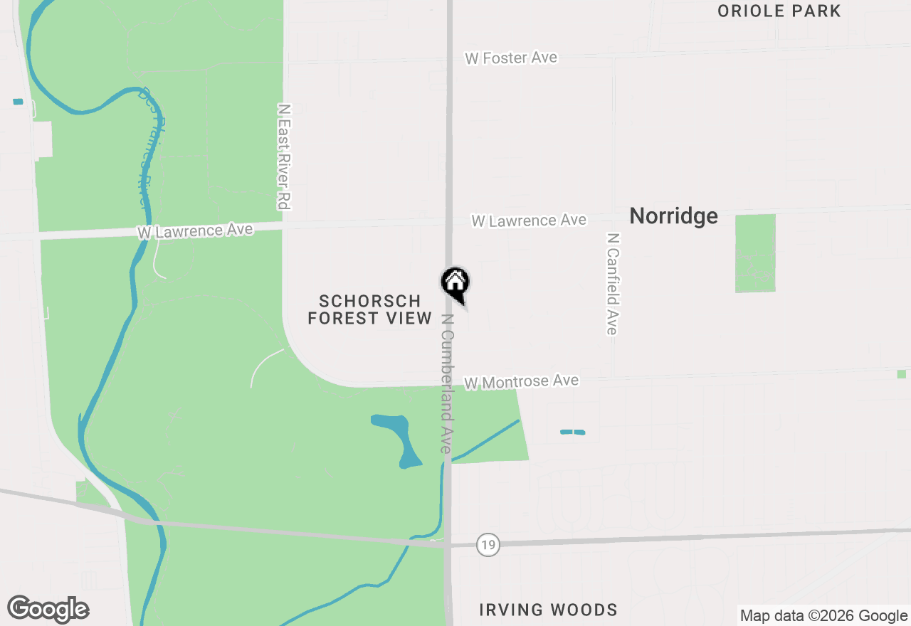 Map of 4501 N Cumberland Avenue #1E, Norridge, IL 60706