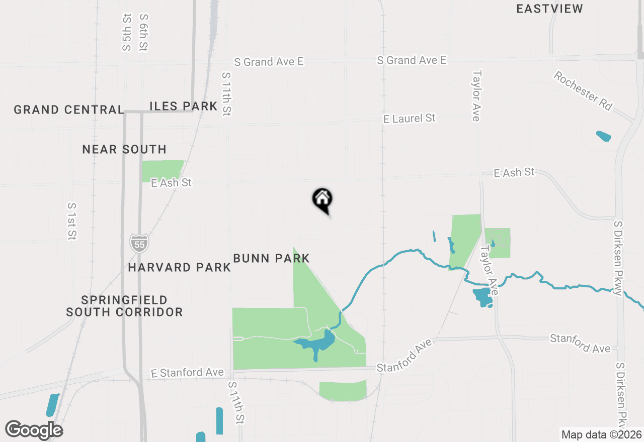 Map of 1622 E Cornell Avenue, Springfield, IL 62703