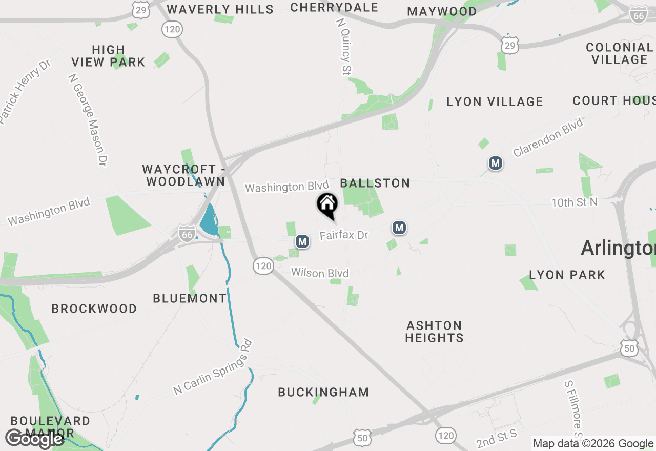 Map of 1001 N Randolph Street #712, Arlington, VA 22201