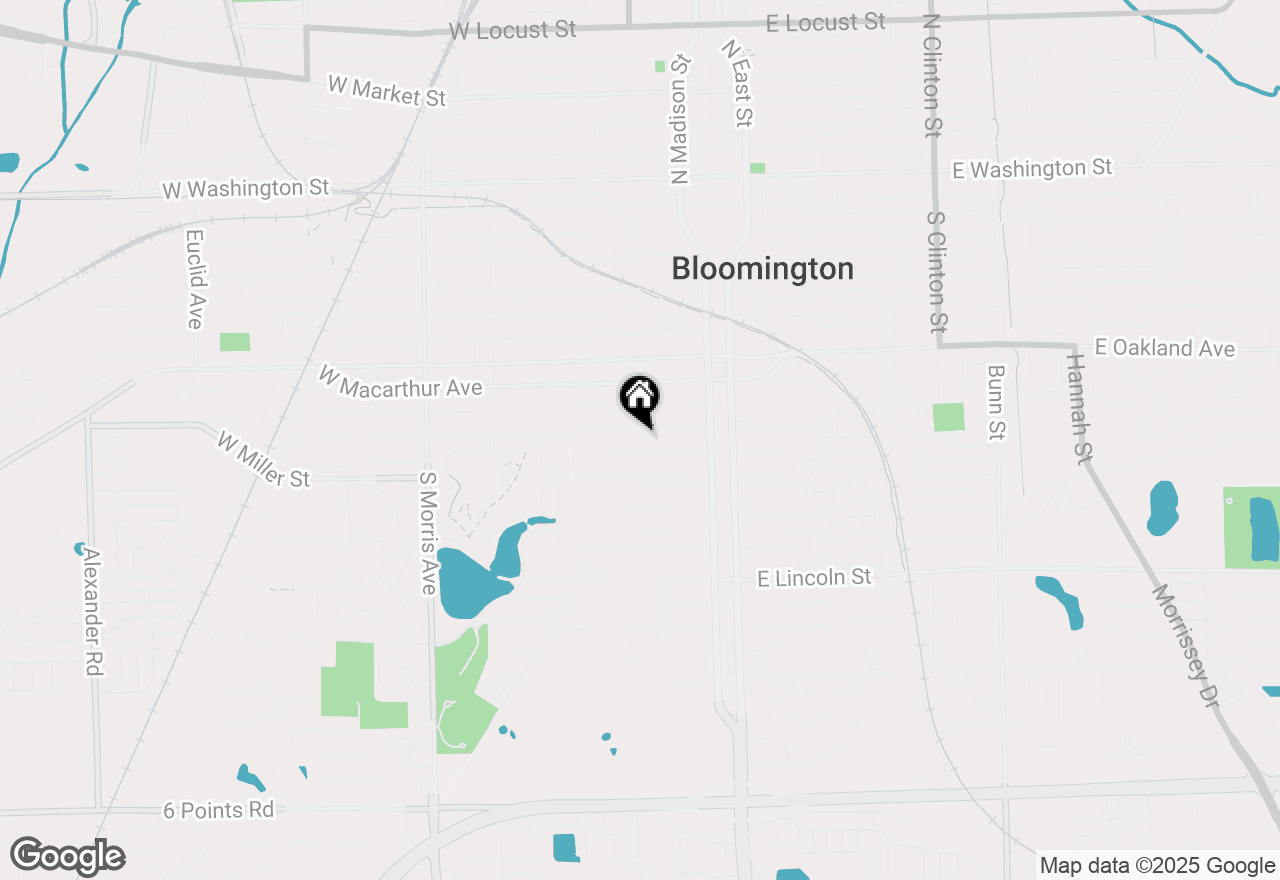 Map of 1005 S Lee Street, Bloomington, IL 61701