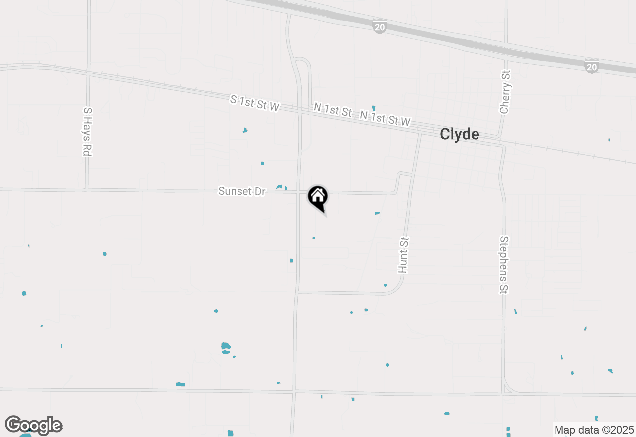 Map of 629 Clear Creek Court, Clyde, TX 79510