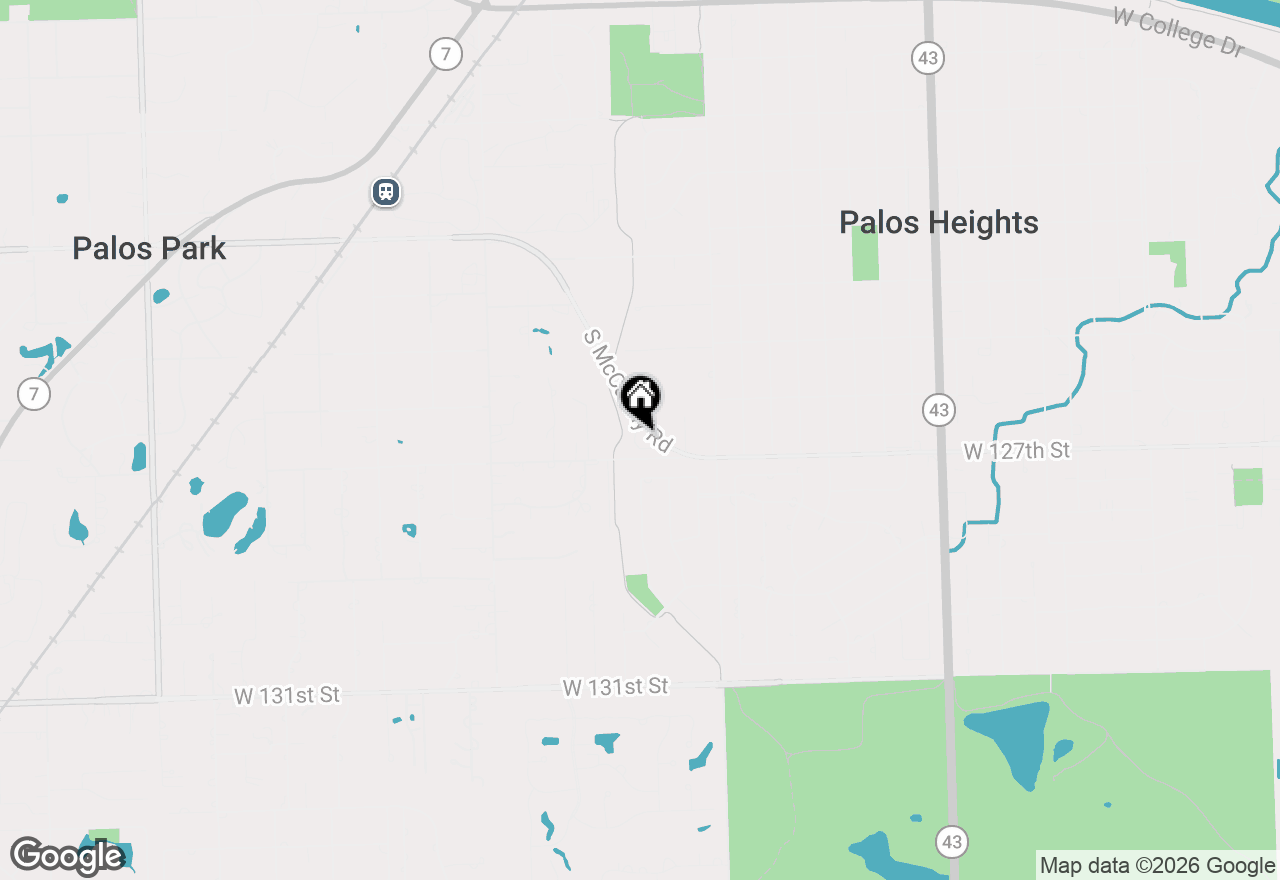 Map of 12642 S London Lane #2, Palos Heights, IL 60463