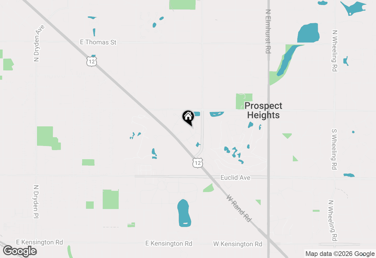 Map of 1309 Nutmeg Court #A, Mount Prospect, IL 60056