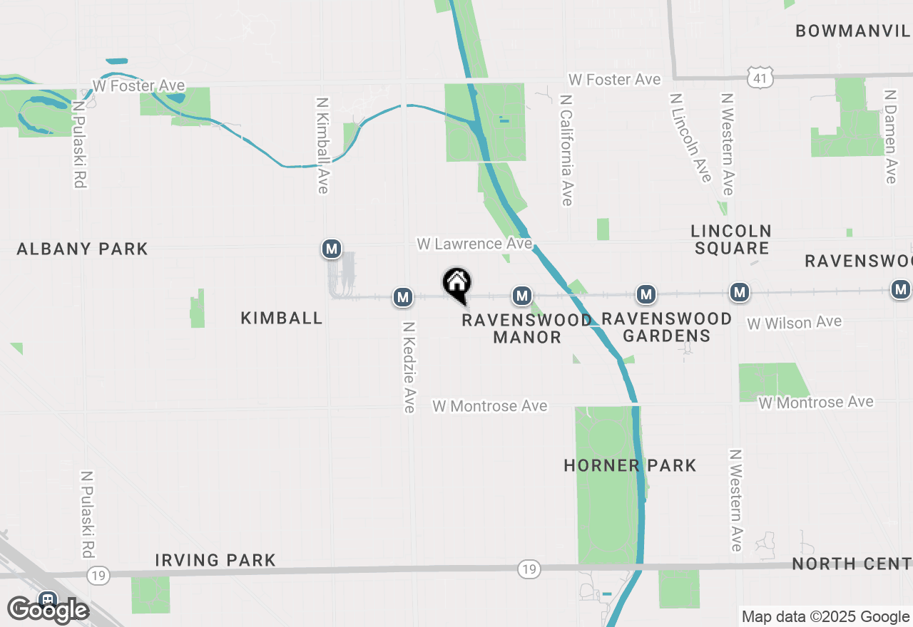 Map of 3053 W Eastwood Avenue #1W, Chicago, IL 60625