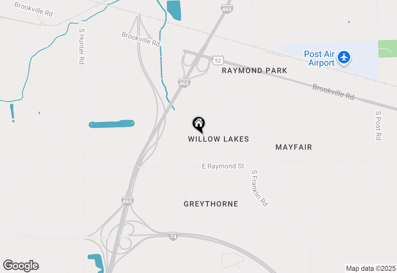 Map of 7550 Hidden Valley Lane, Indianapolis, IN 46239
