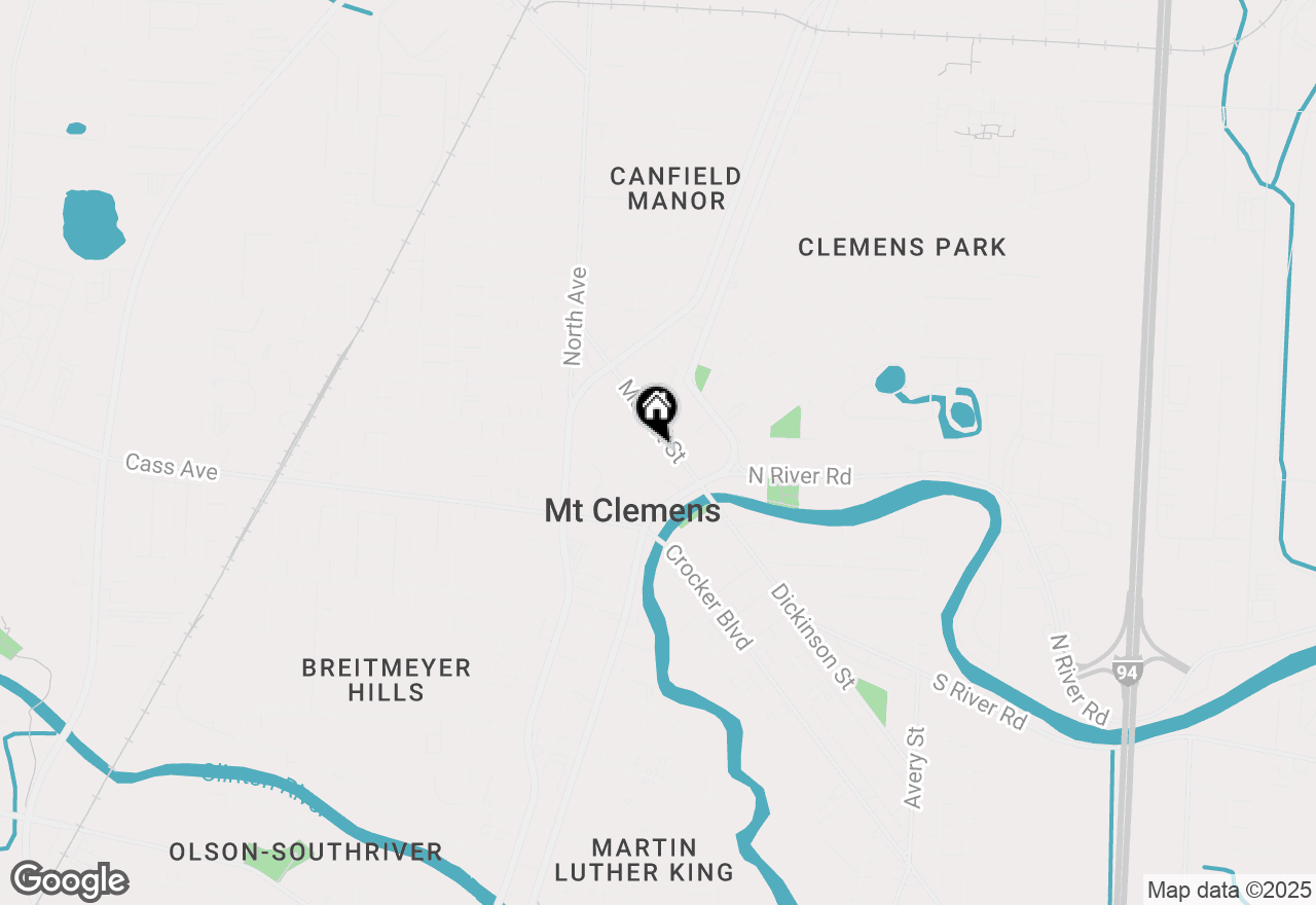 Map of 75 N Main Street #300, Mt Clemens, MI 48043