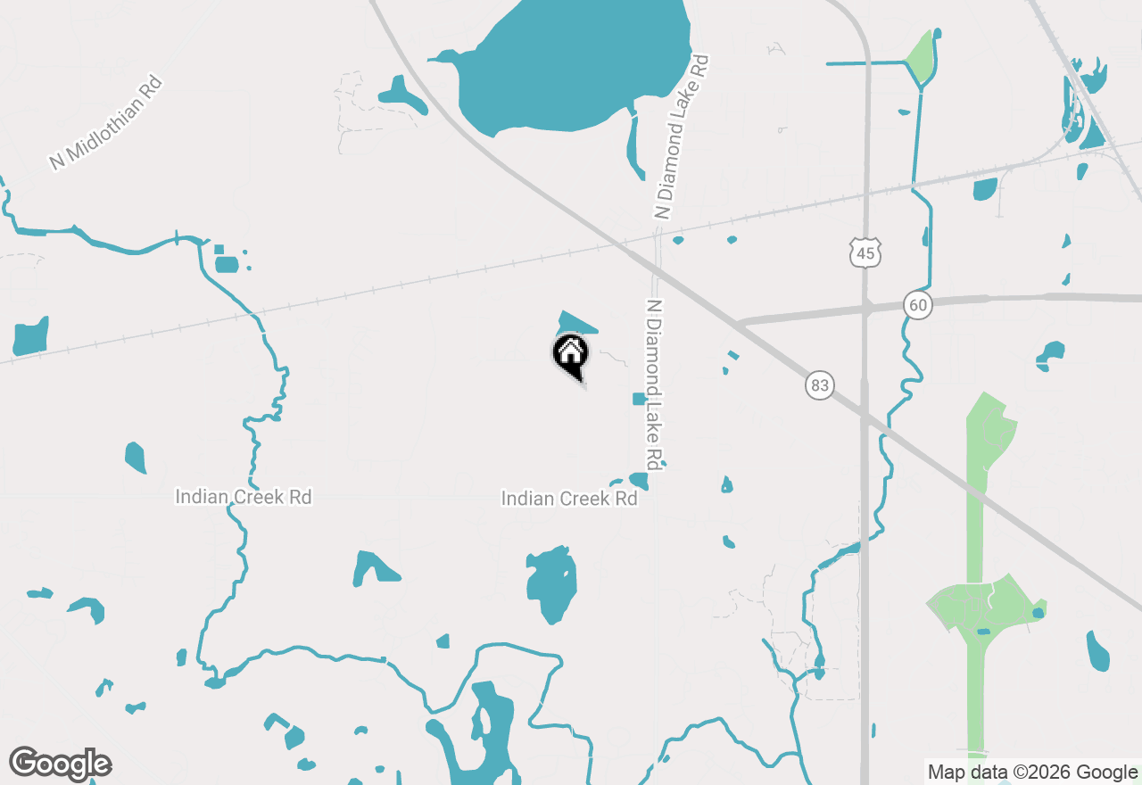 Map of 25762 N Eagle Drive, Mundelein, IL 60060