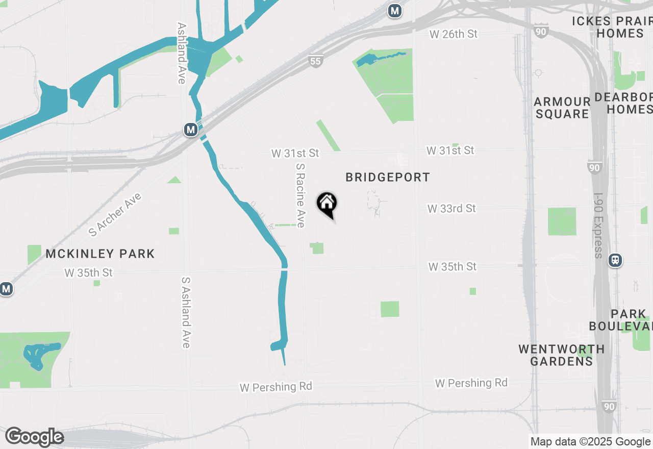 Map of 3328 S Aberdeen Street, Chicago, IL 60608