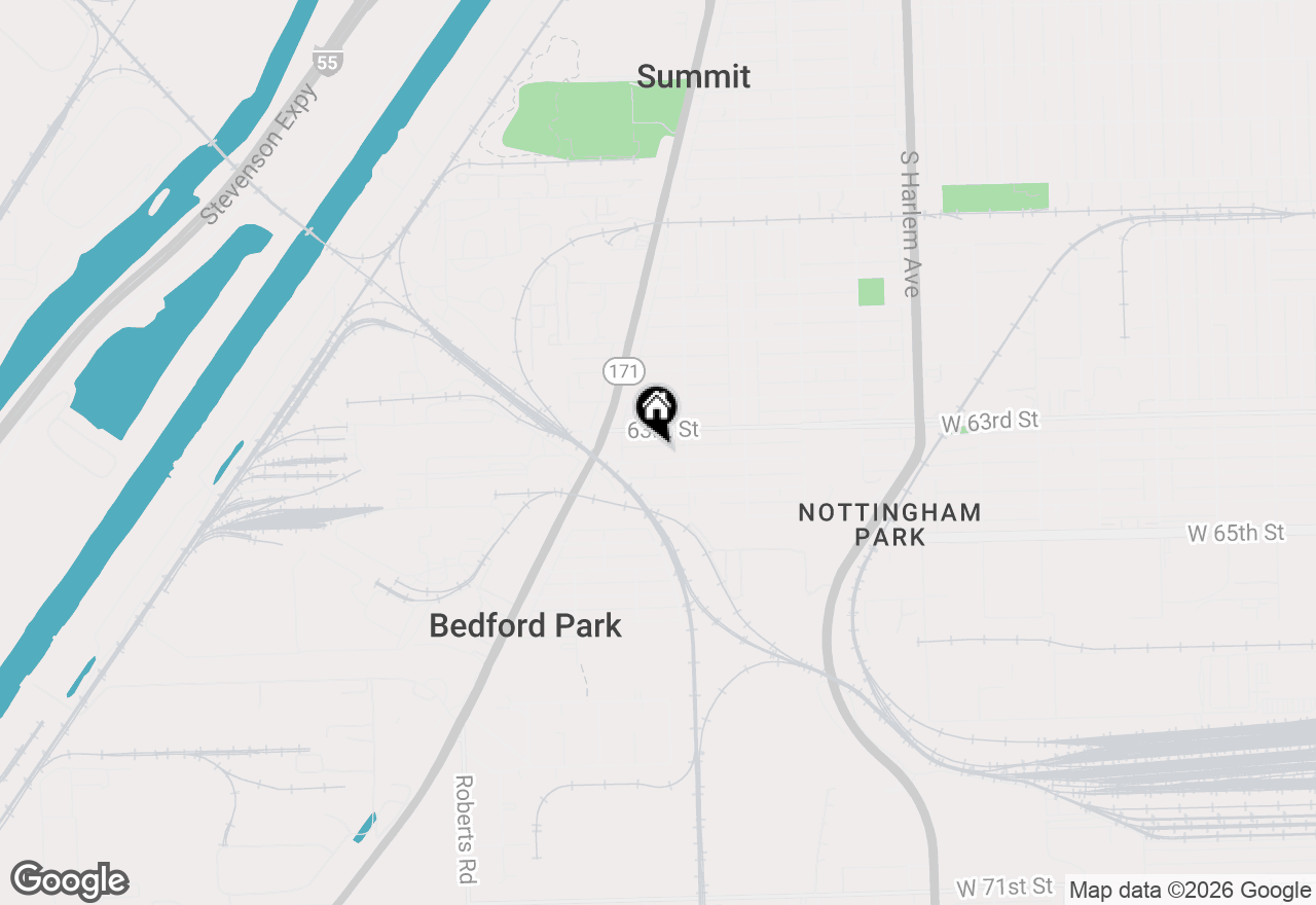 Map of 7626 W 63rd Place, Summit, IL 60501