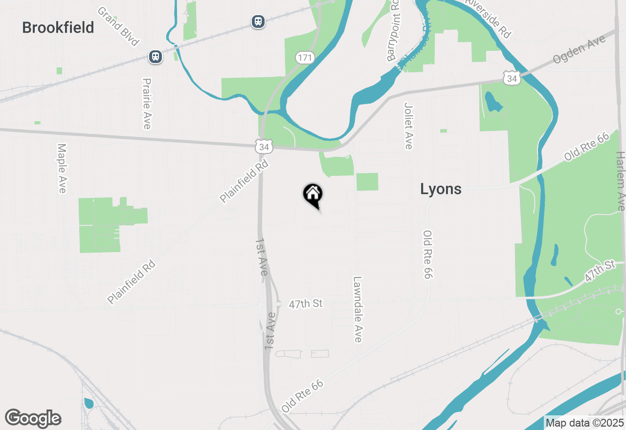 Map of 8327 Carr Court #8327, Lyons, IL 60534