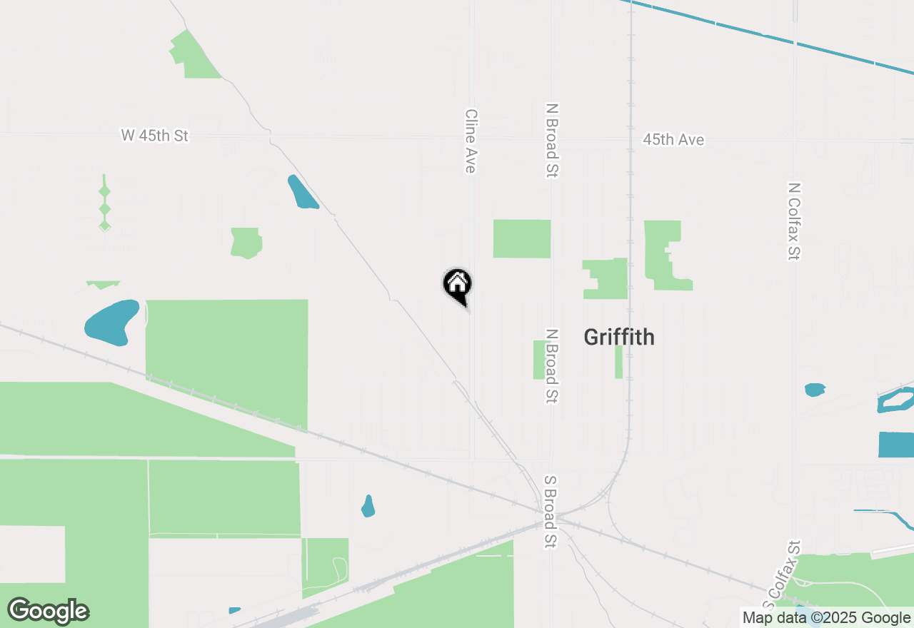 Map of 431 N Lindberg Street, Griffith, IN 46319