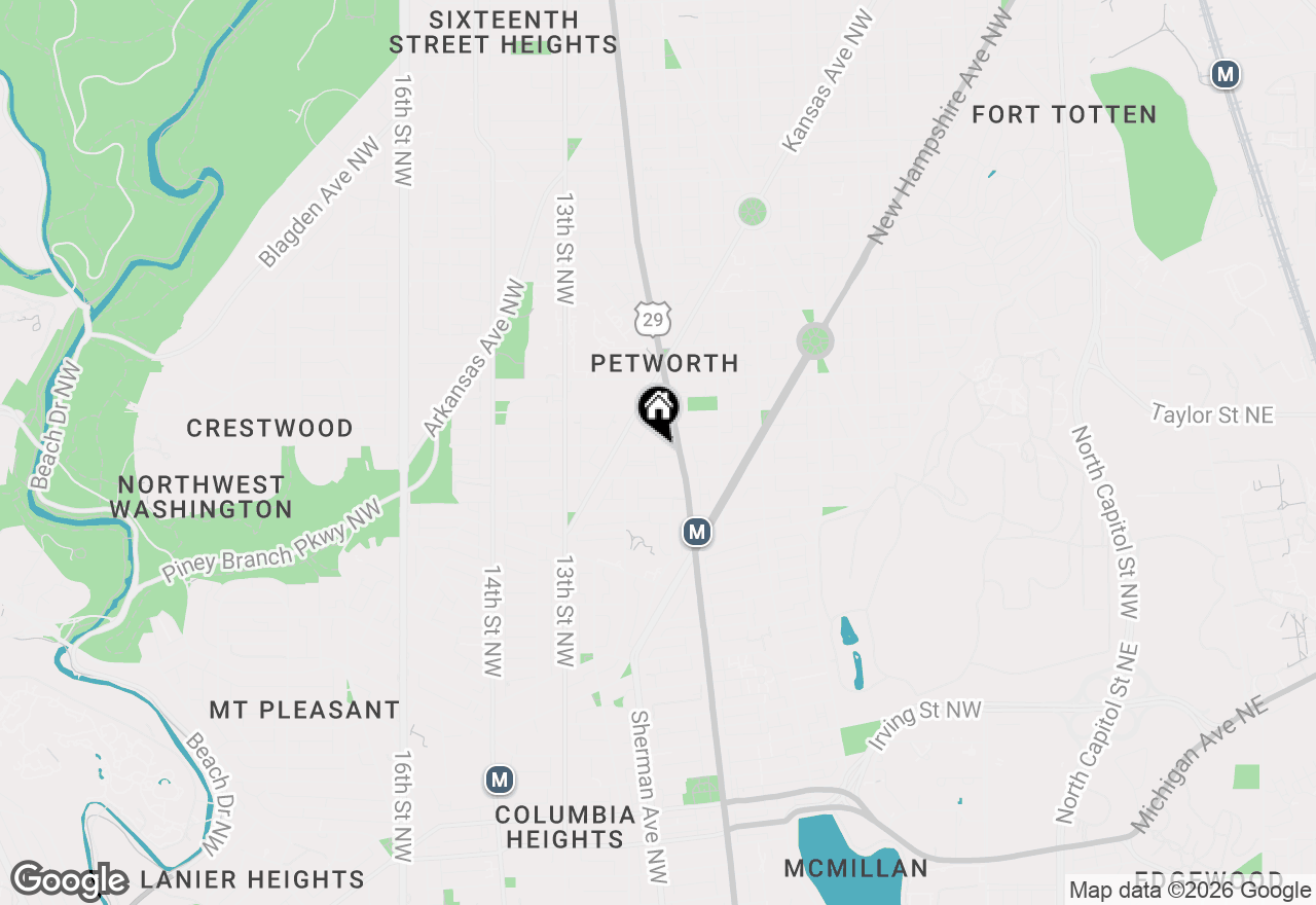 Map of 916 Shepherd Street Nw, Washington, DC 20011