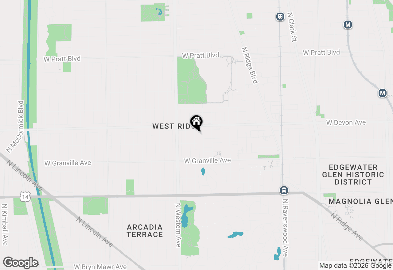 Map of 6327 N Oakley Avenue #1, Chicago, IL 60659