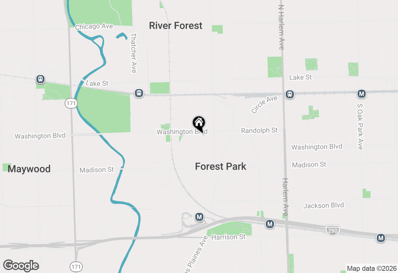 Map of 138 Ashland Avenue, River Forest, IL 60305