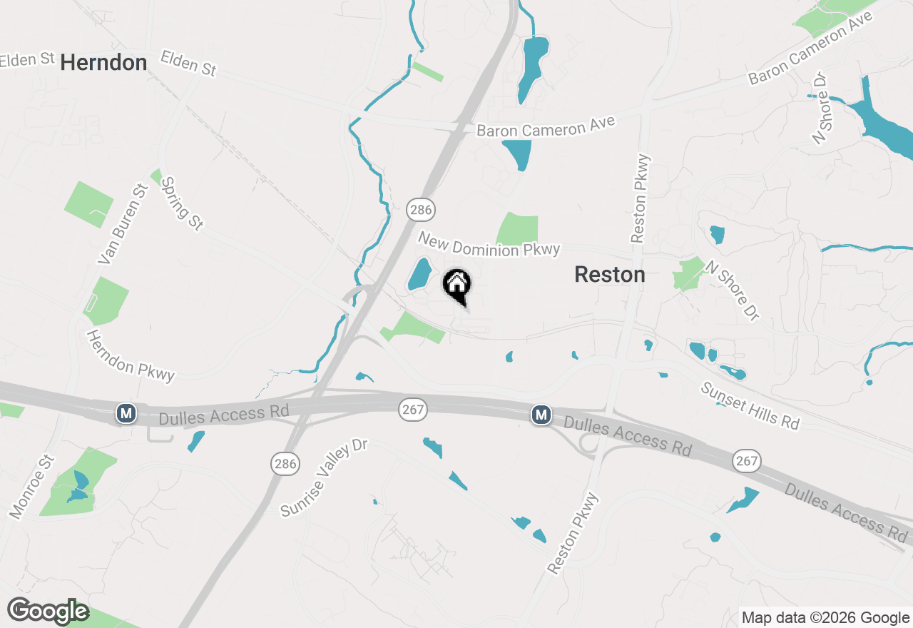 Map of 1899 Crescent Park Drive #108A, Reston, VA 20190