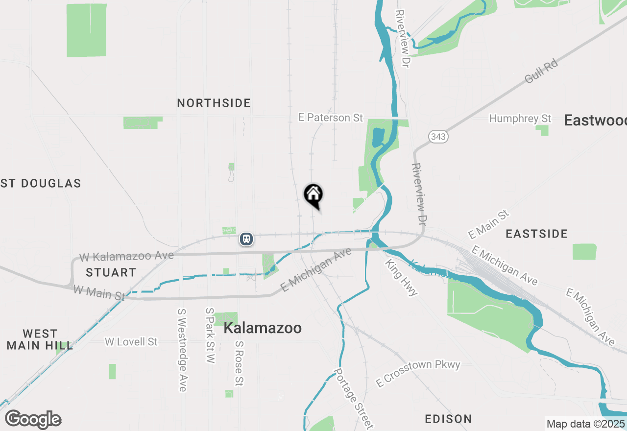 Map of 416 E Ransom Street, Kalamazoo, MI 49007