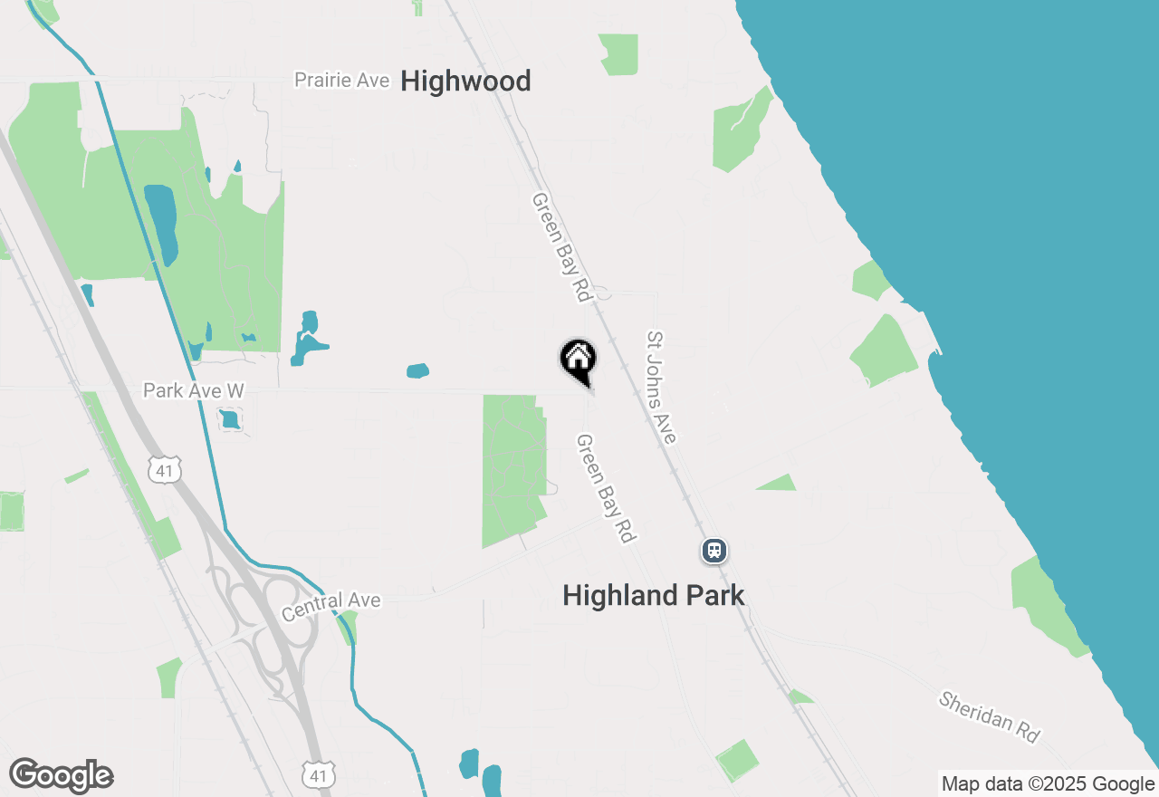 Map of 1988 Green Bay Road #1, Highland Park, IL 60035