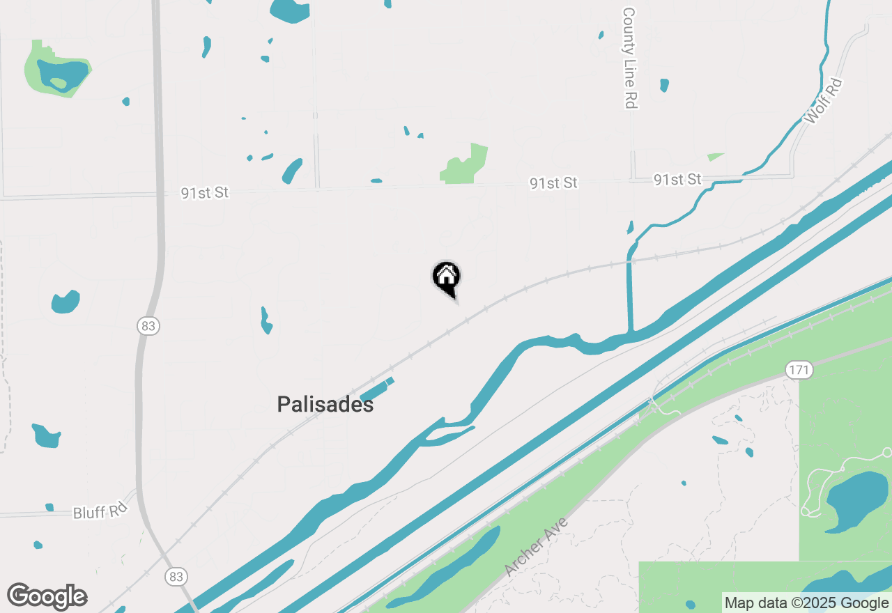 Map of 10S700 Garfield Street, Burr Ridge, IL 60527