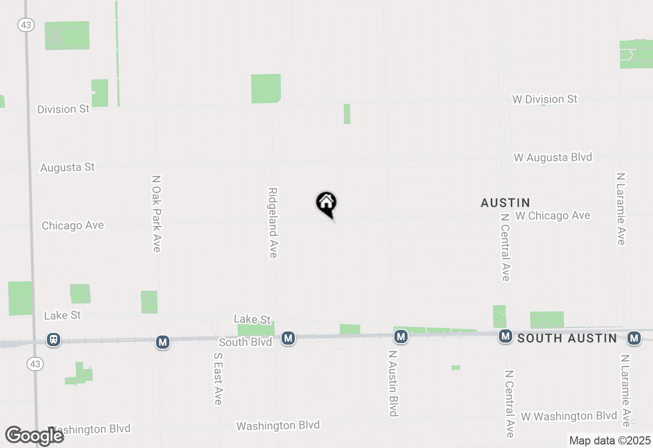 Map of 431 N Lombard Avenue #1, Oak Park, IL 60302