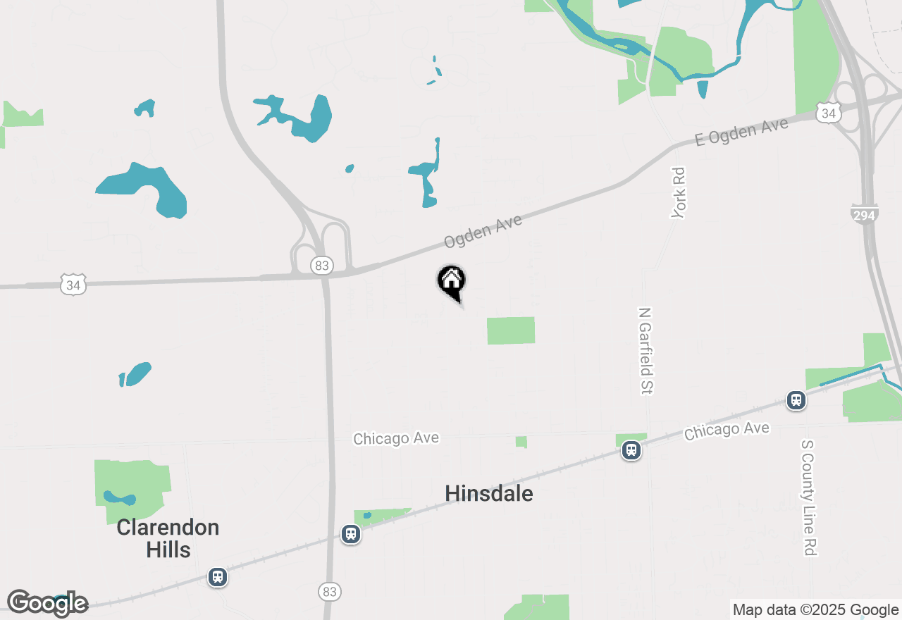 Map of 411 N Monroe Street, Hinsdale, IL 60521