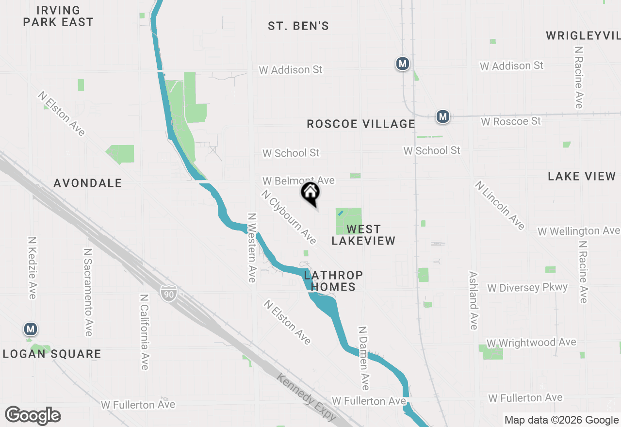 Map of 3051 N Leavitt Street, Chicago, IL 60618