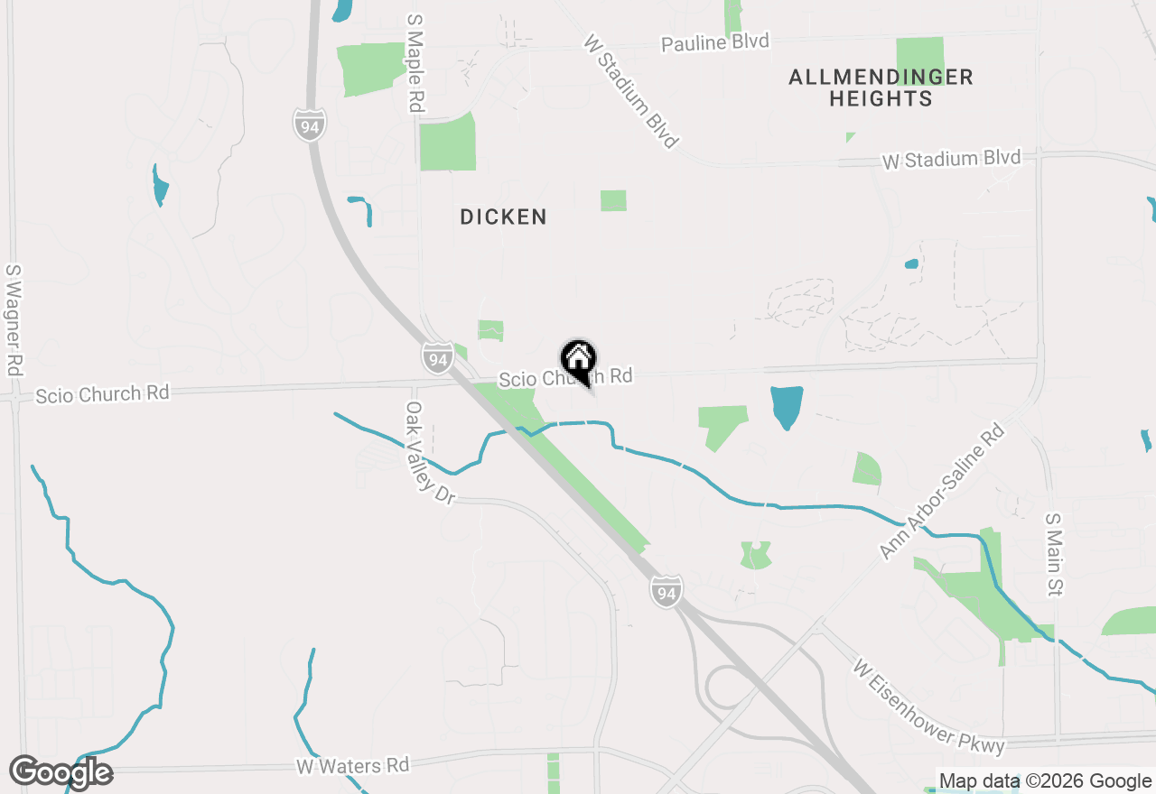 Map of 2025 Rugby Court, Ann Arbor, MI 48103