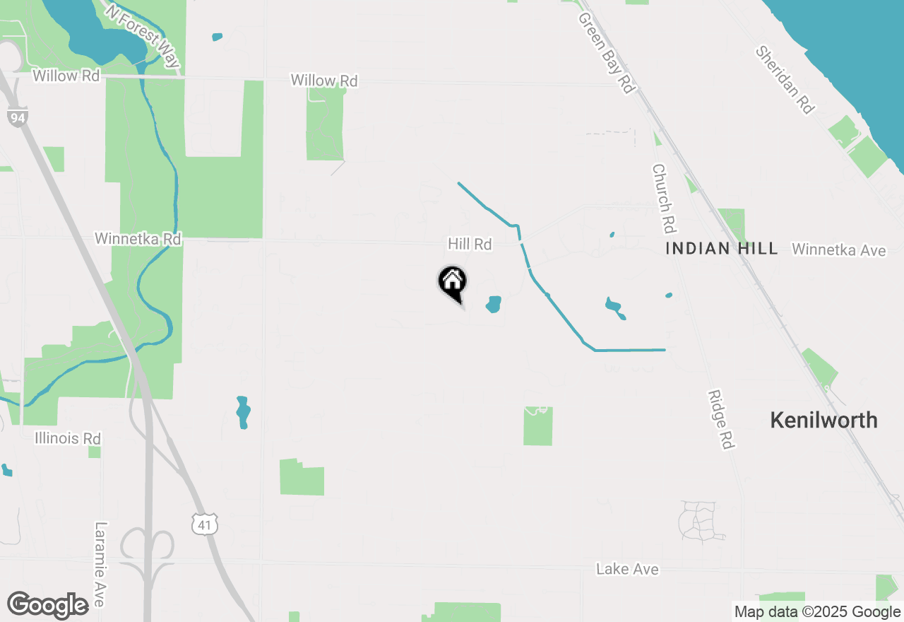 Map of 43 Indian Hill Road, Winnetka, IL 60093