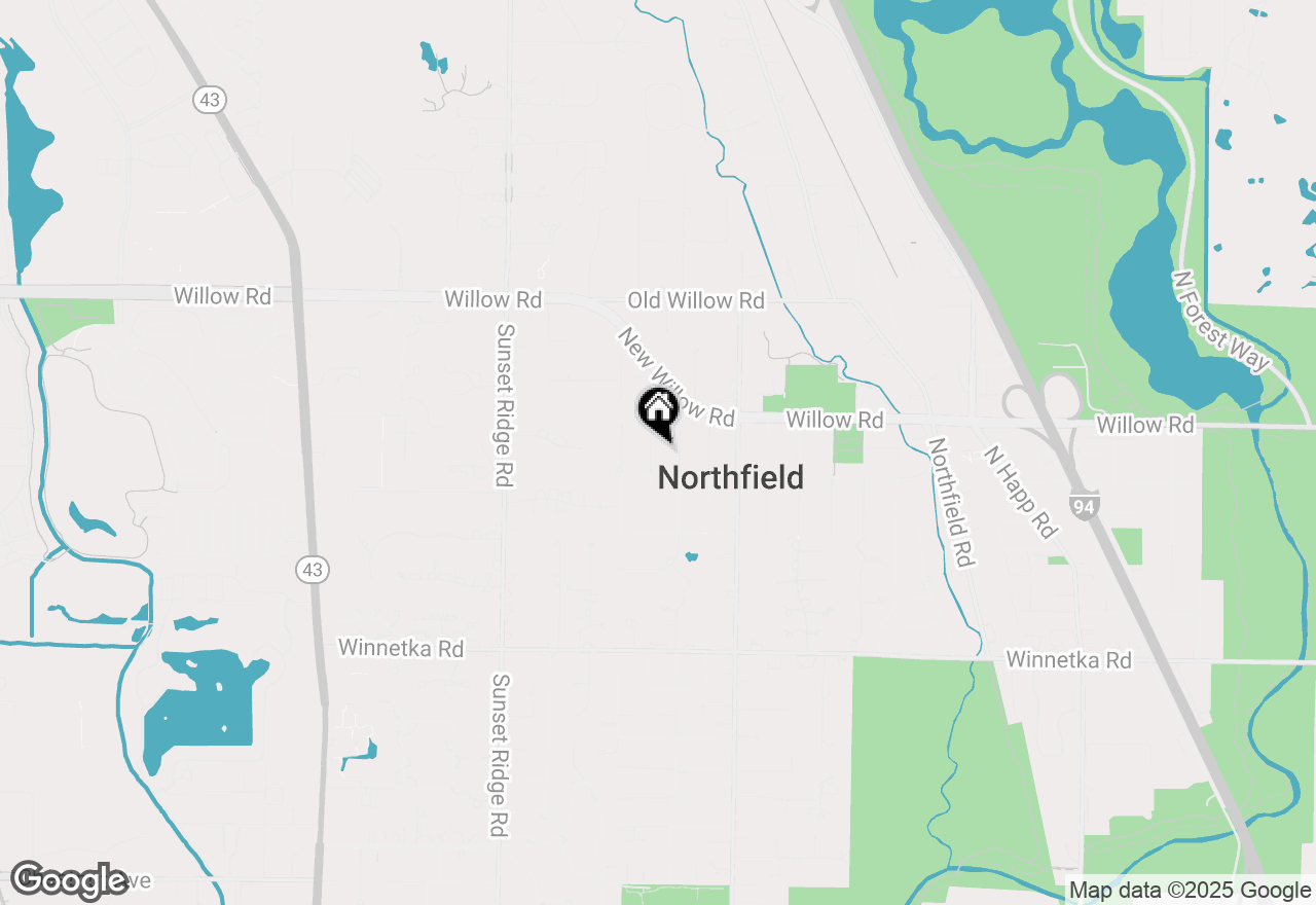 Map of 327 Ingram Street, Northfield, IL 60093