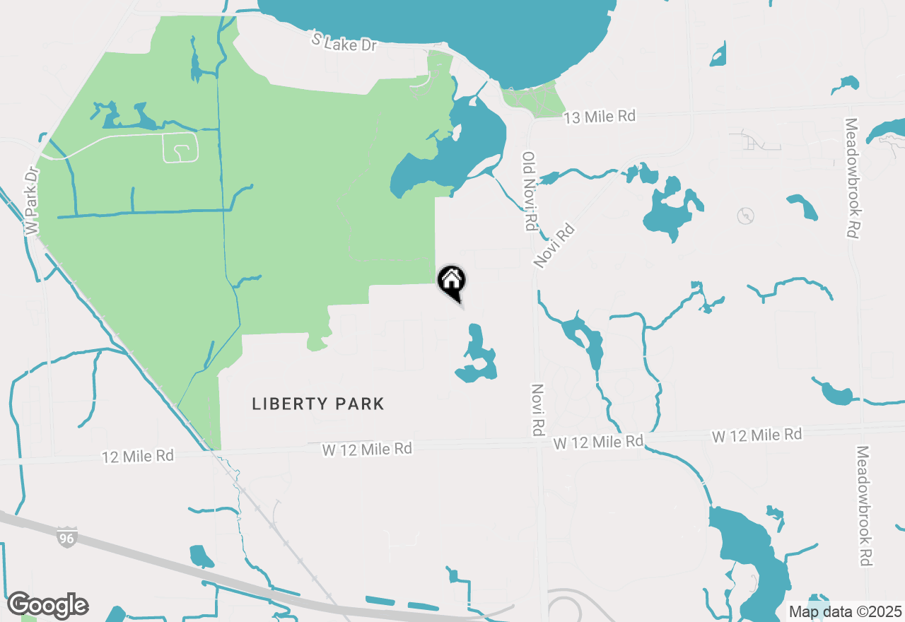Map of 28498 Carlton Way Drive, Novi, MI 48377