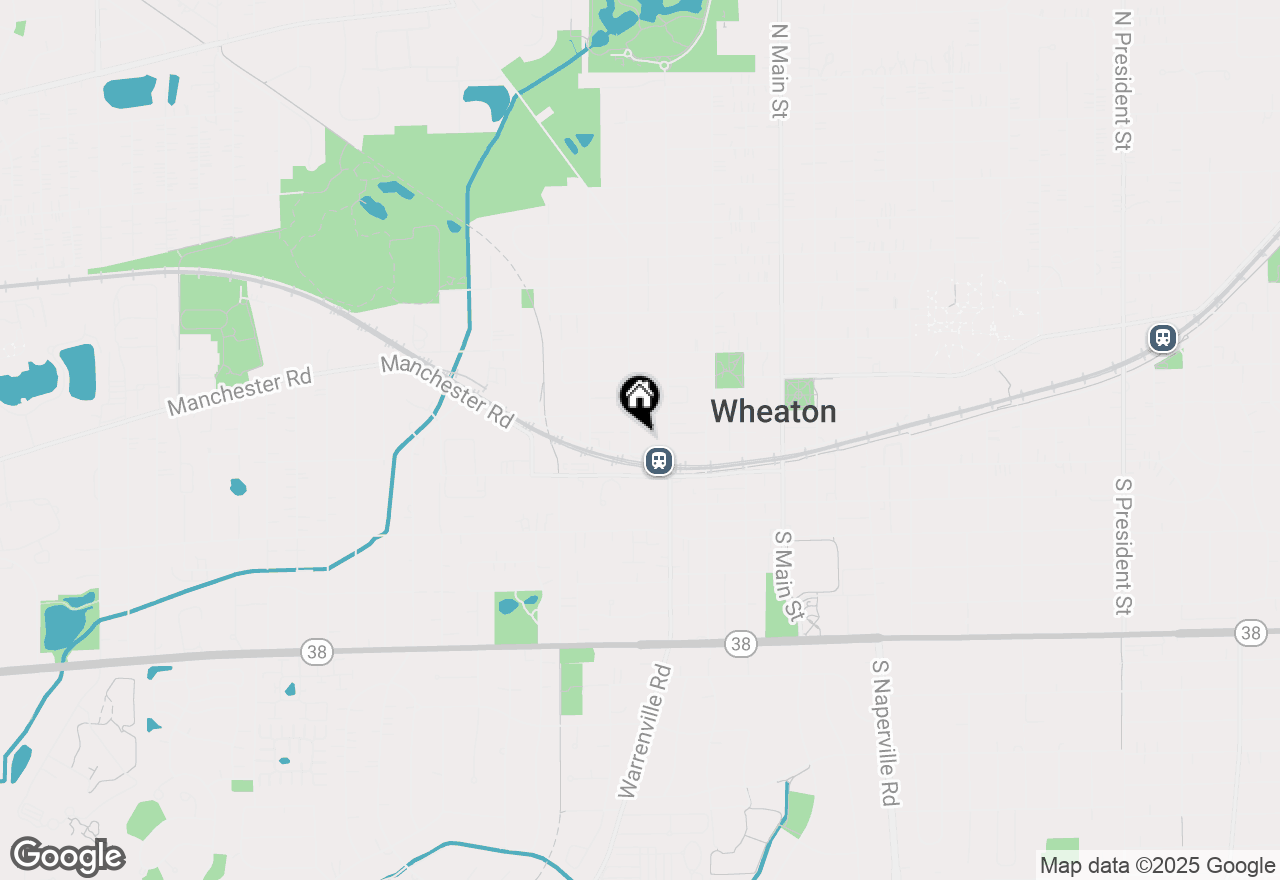 Map of 455 W Front Street #408, Wheaton, IL 60187