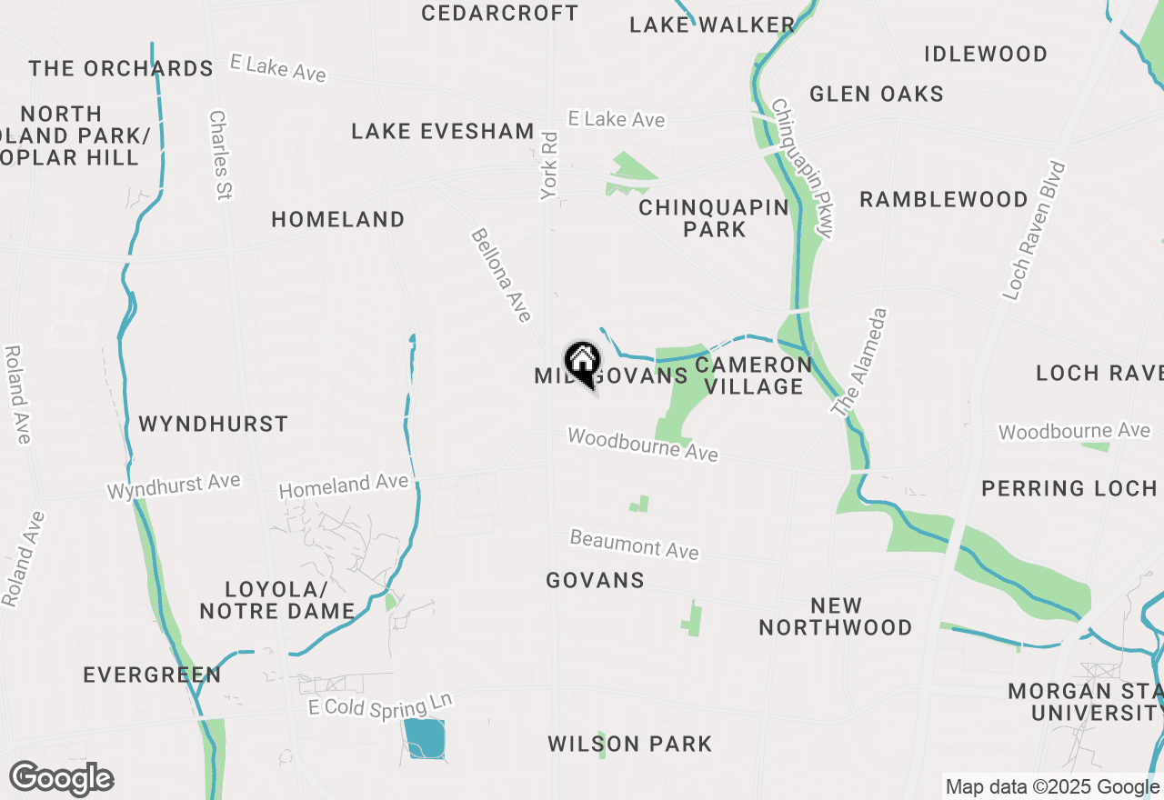 Map of 528 Tunbridge Road, Baltimore, MD 21212