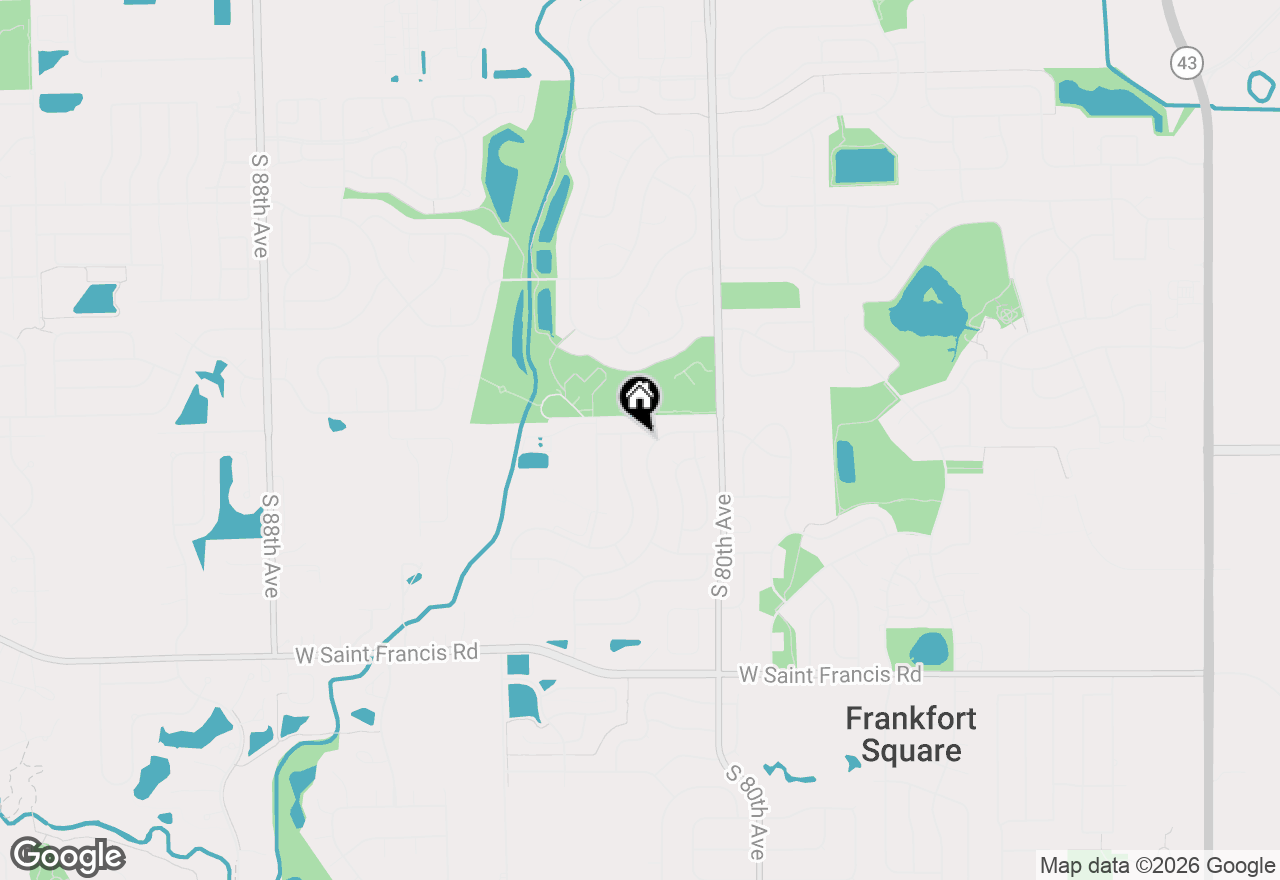 Map of 8131 W Evergreen Drive, Frankfort, IL 60423