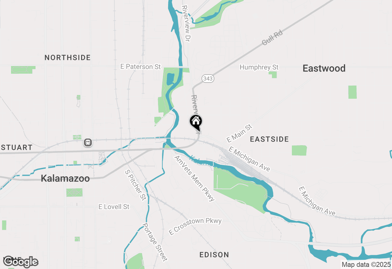 Map of 433 Riverview Drive, Kalamazoo, MI 49048