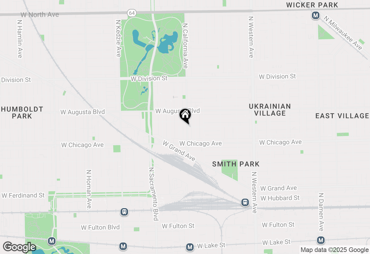 Map of 860 N California Avenue #1N, Chicago, IL 60622