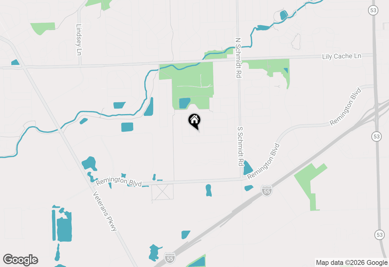 Map of 517 Savannah Lane, Bolingbrook, IL 60440