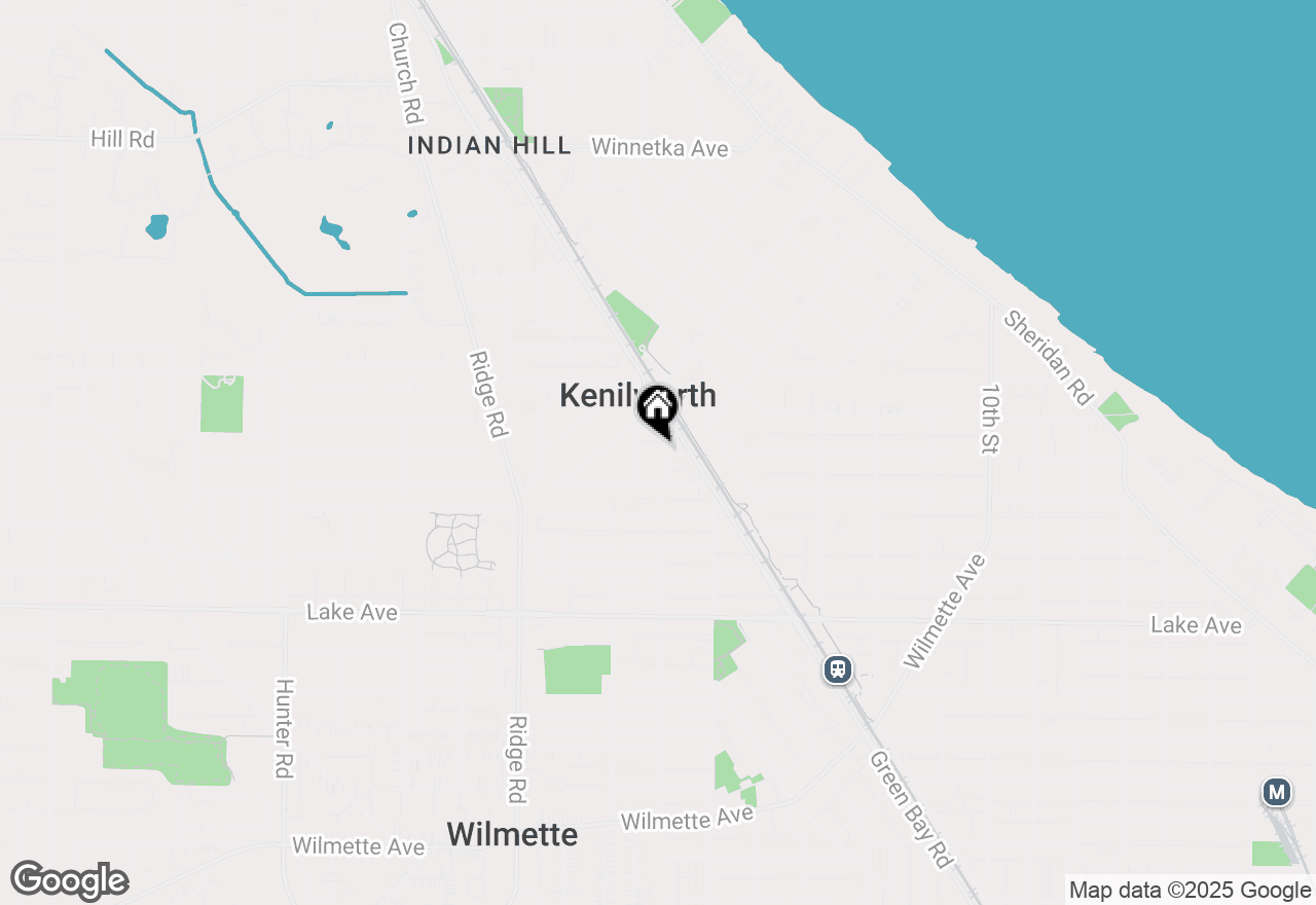 Map of 1227 16th Street, Wilmette, IL 60091