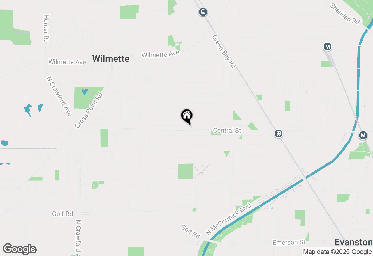 Map of 2715 Central Street #3S, Evanston, IL 60201