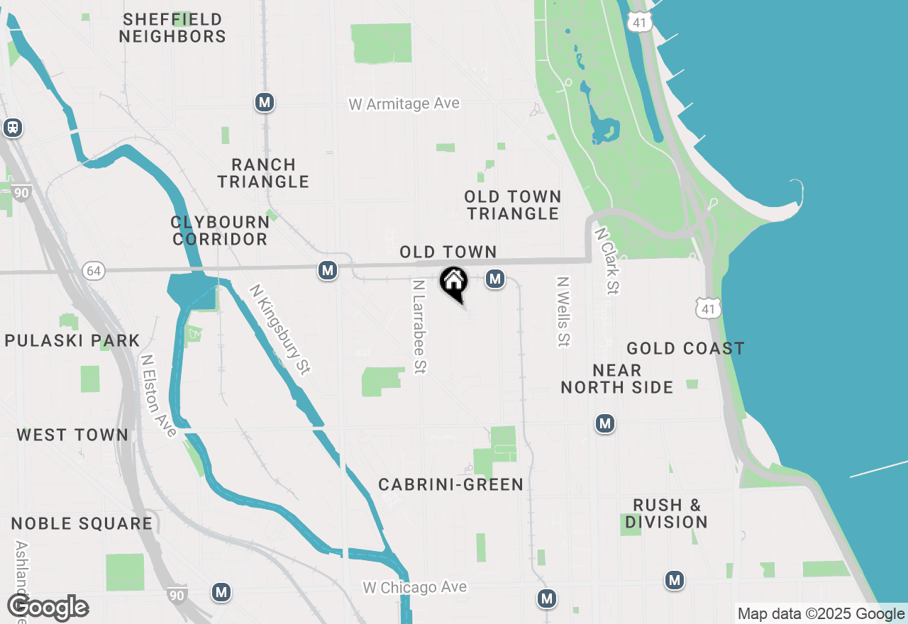 Map of 1444 N Cleveland Avenue #2, Chicago, IL 60610