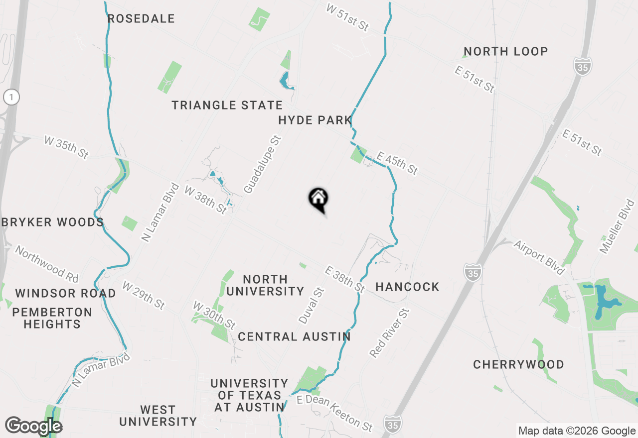 Map of 4005 Avenue F Ave, Austin, TX 78751