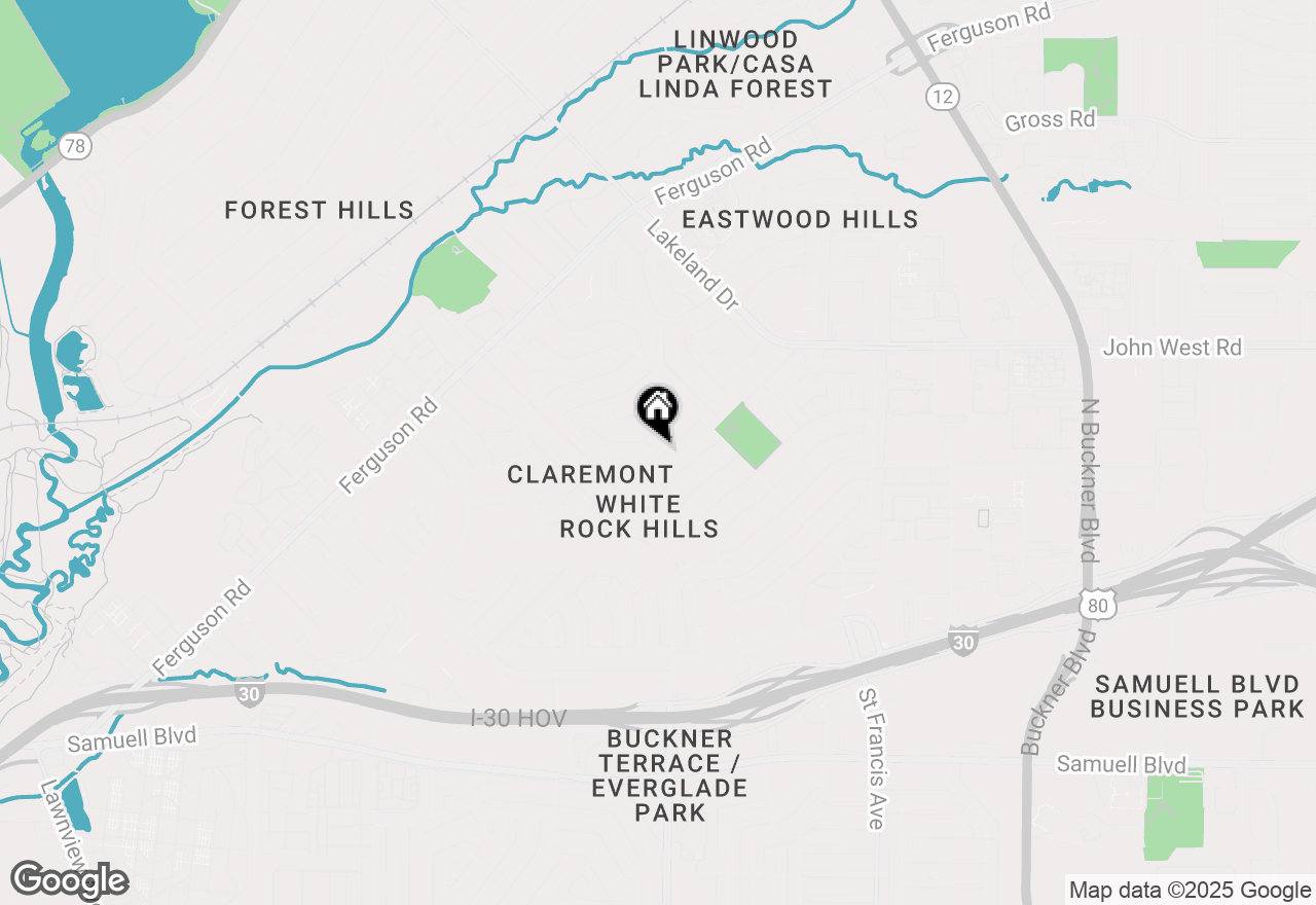 Map of 8422 Sweetwood Drive, Dallas, TX 75228