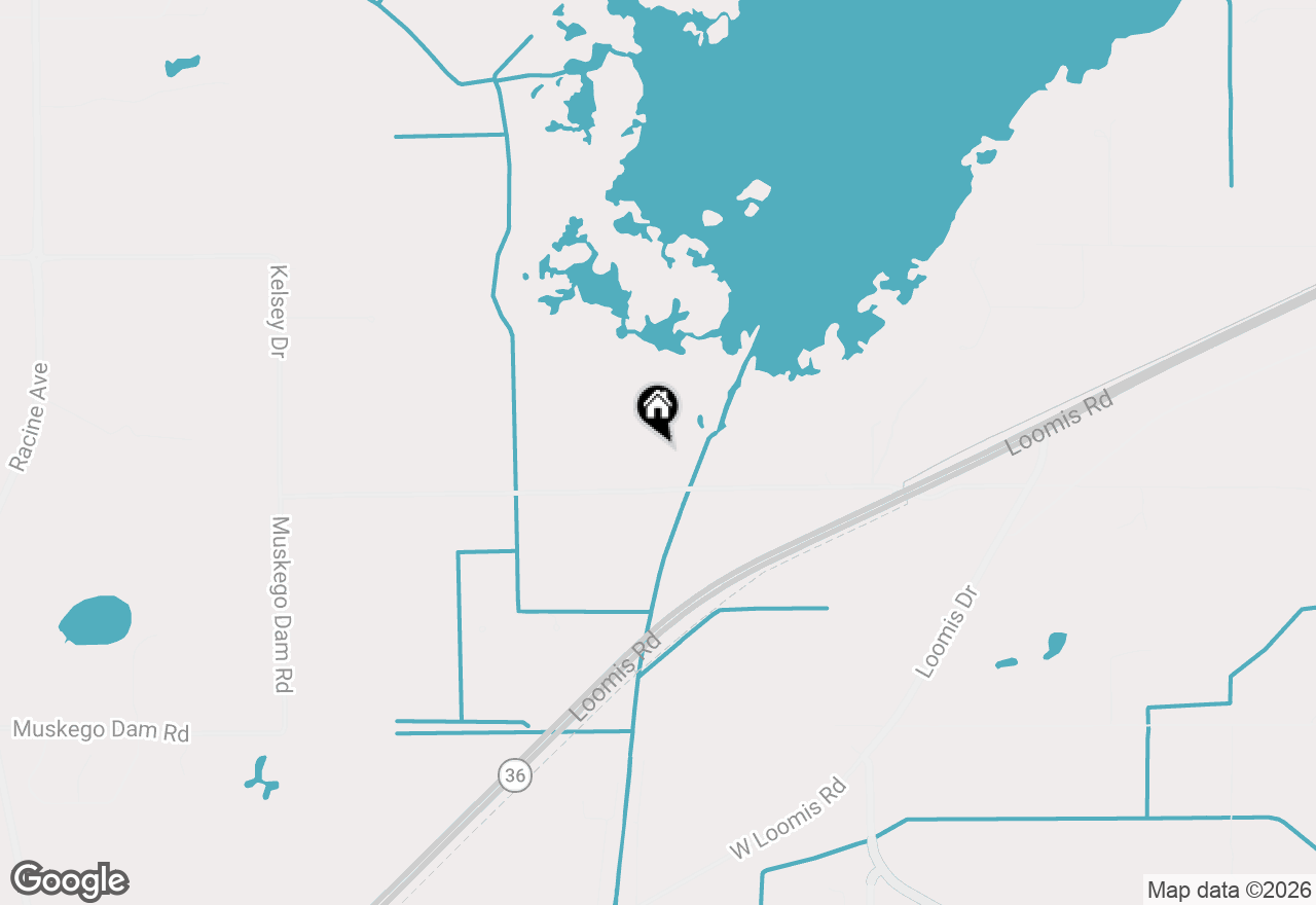 Map of S106W17518 Muskego Dam Dr, Muskego, WI 53150
